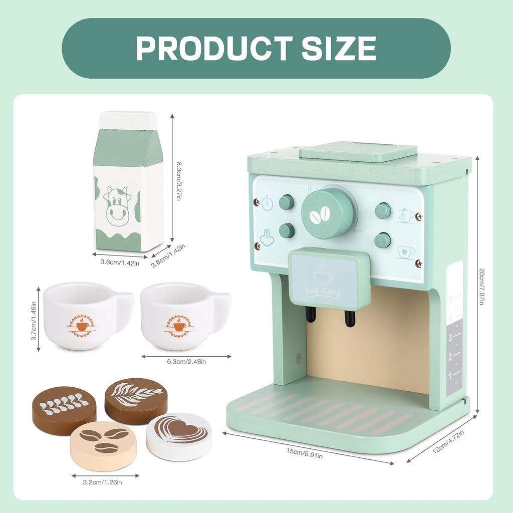 Montessori Wooden Coffee Machine | Pretend Play Espresso Maker