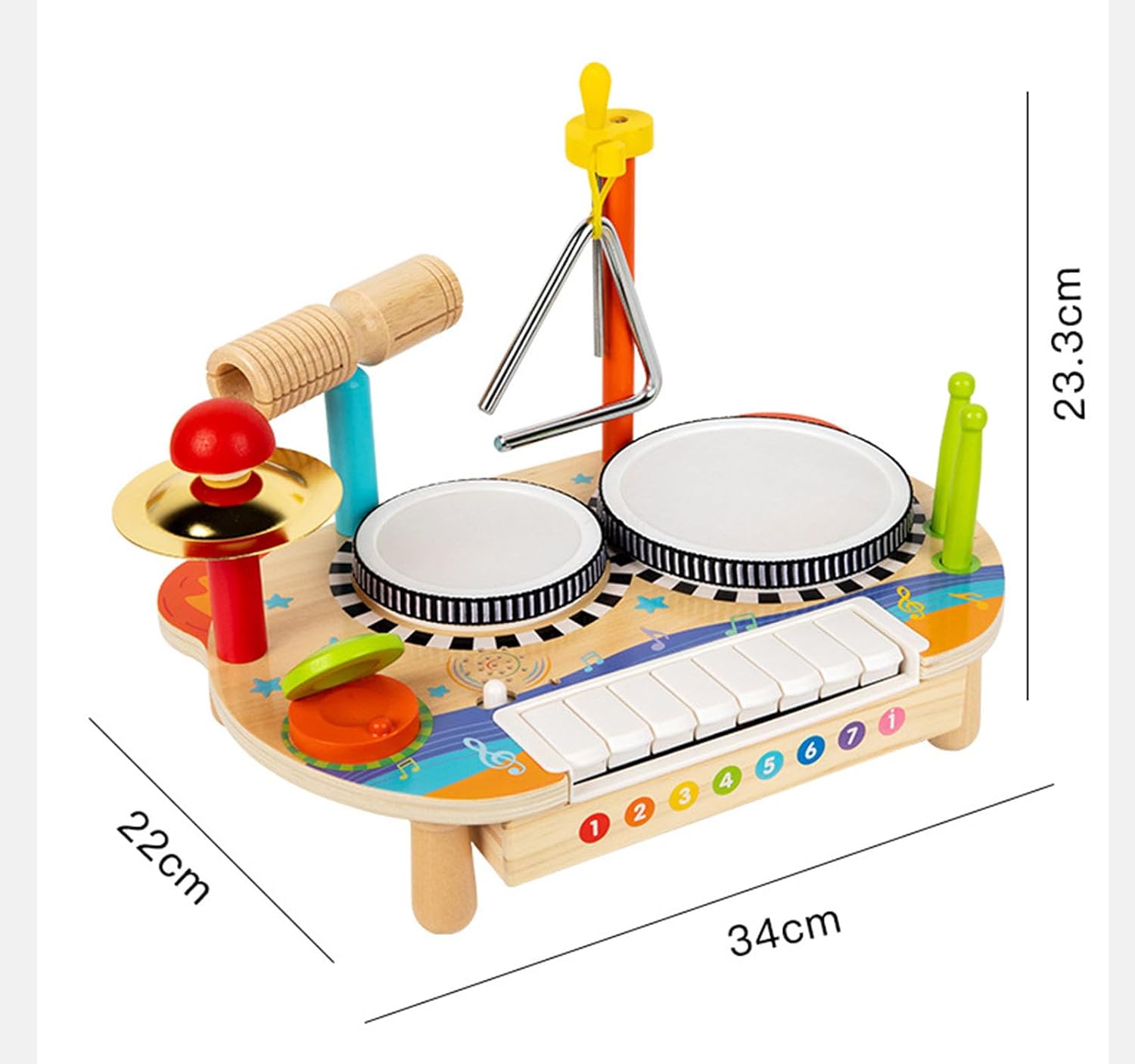 Wooden Music Station | Montessori Musical Toy for Children