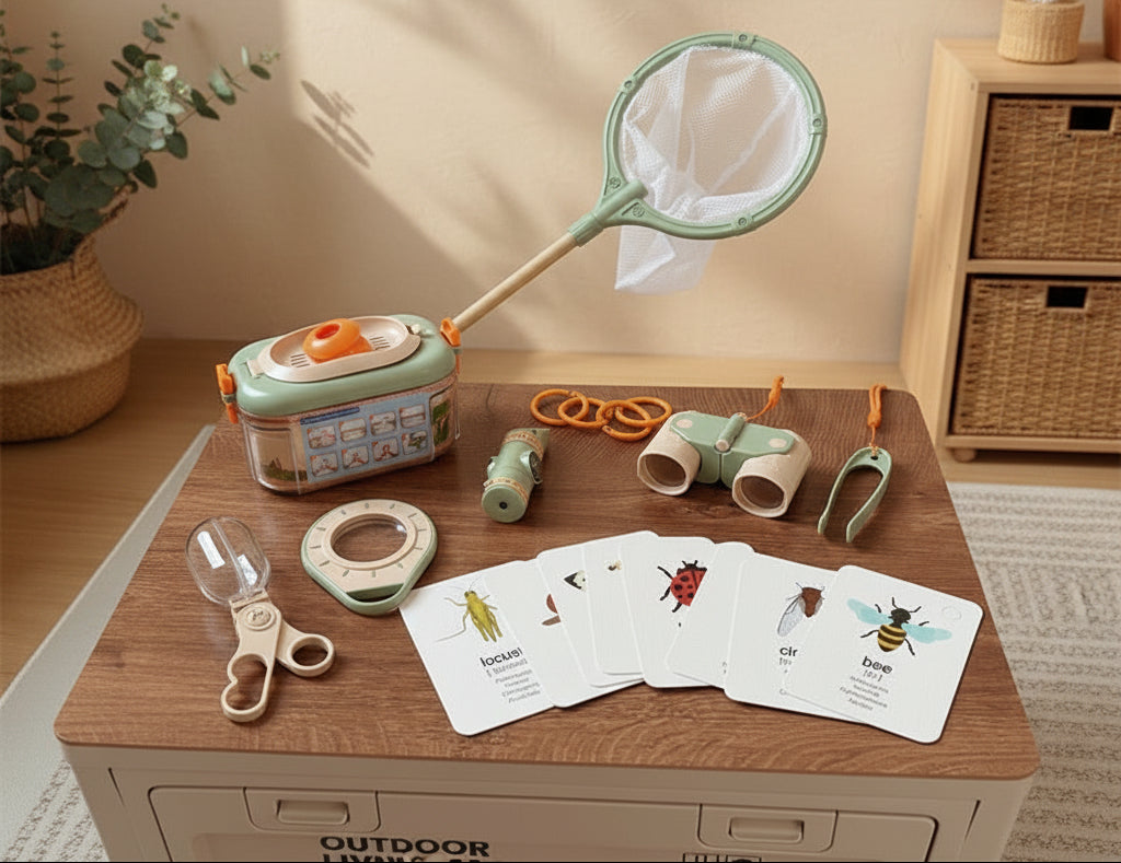 Montessori Outdoor Explorer Kit | Nature Exploration & Bug Catching Set