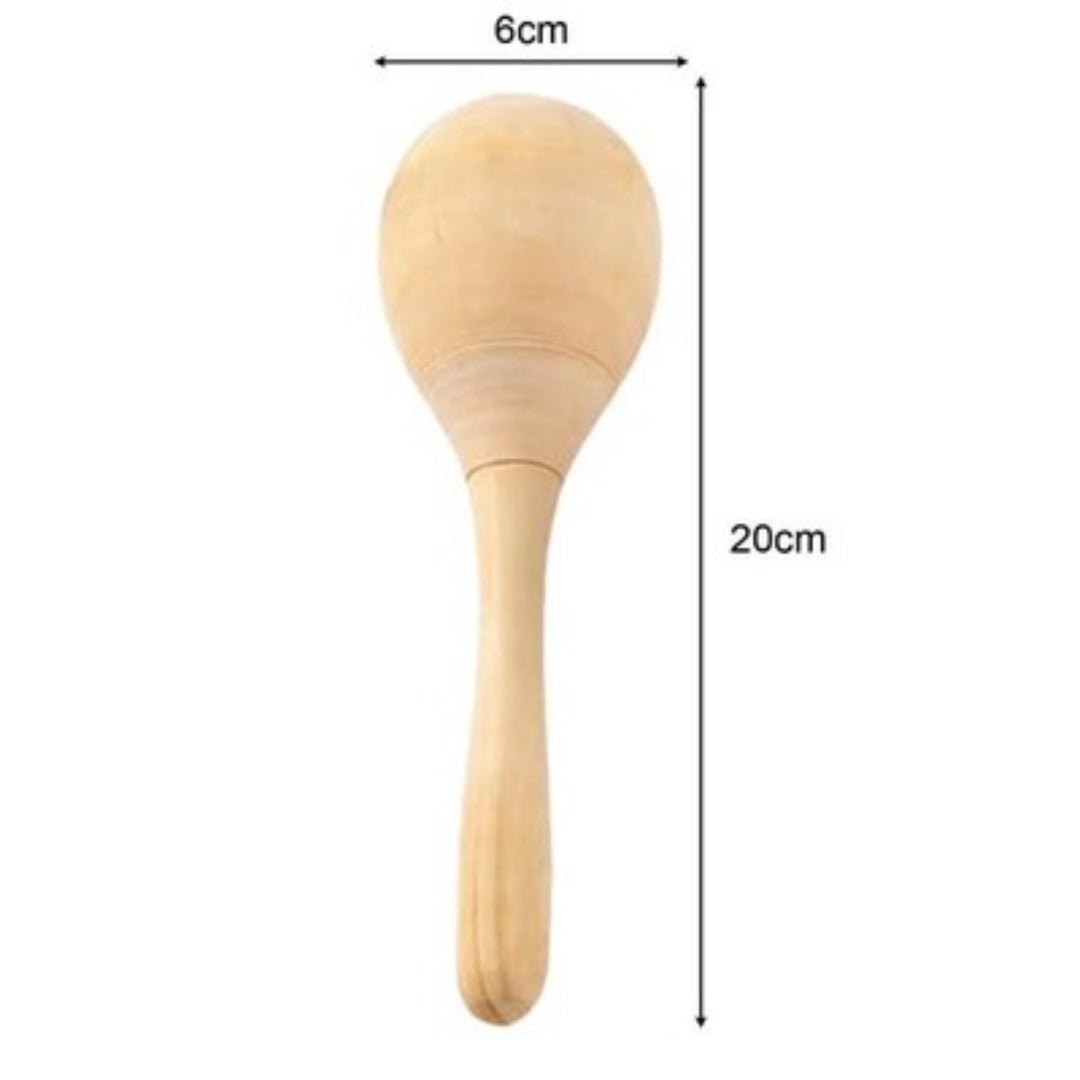 8Pcs Wood Maracas DIY Craft Toys For DIY Painting Music M - Tiny Explorers Club