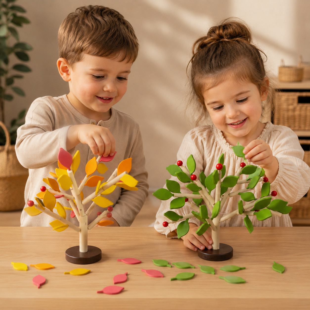 Montessori Wooden Seasons Tree Set | Nature Learning Toy