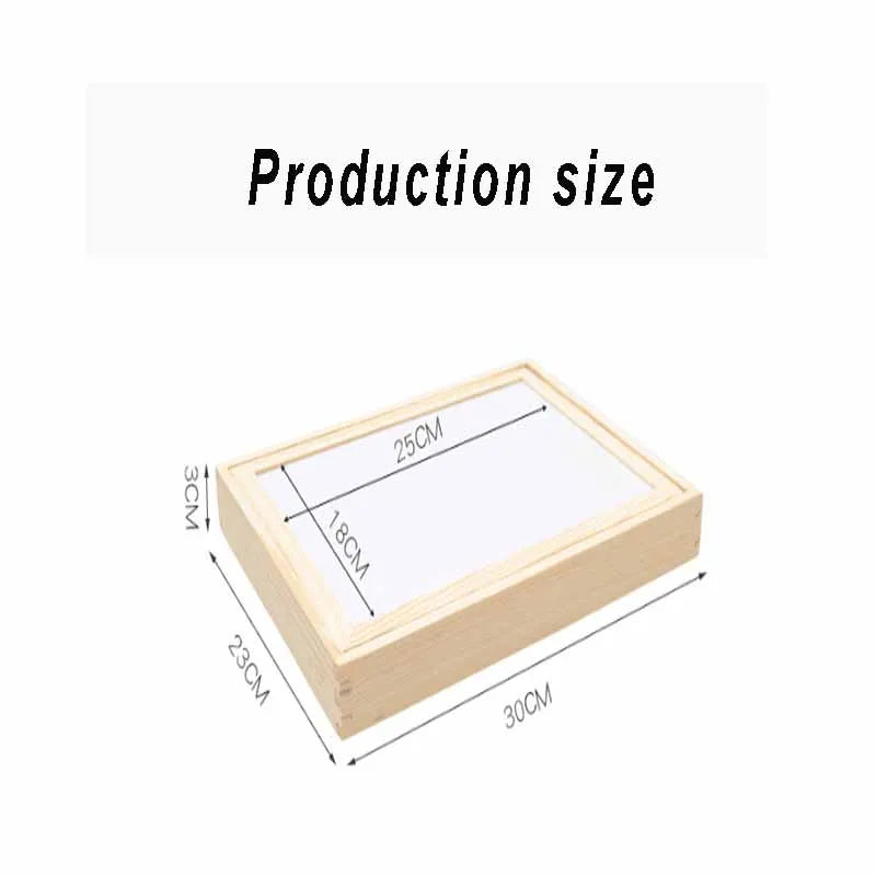 Wooden Magnetic Drawing Board | Portable Easel with 100+ Magnetic Letters & Numbers