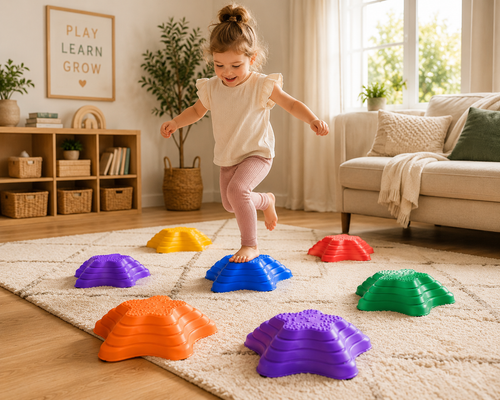 11-Piece Balance Stepping Stones | Kids Sensory Balance Path