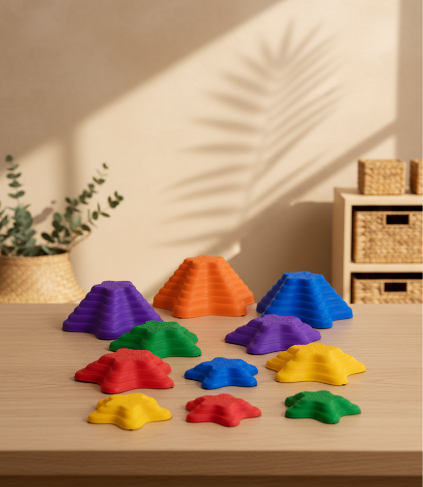 11-Piece Balance Stepping Stones | Kids Sensory Balance Path