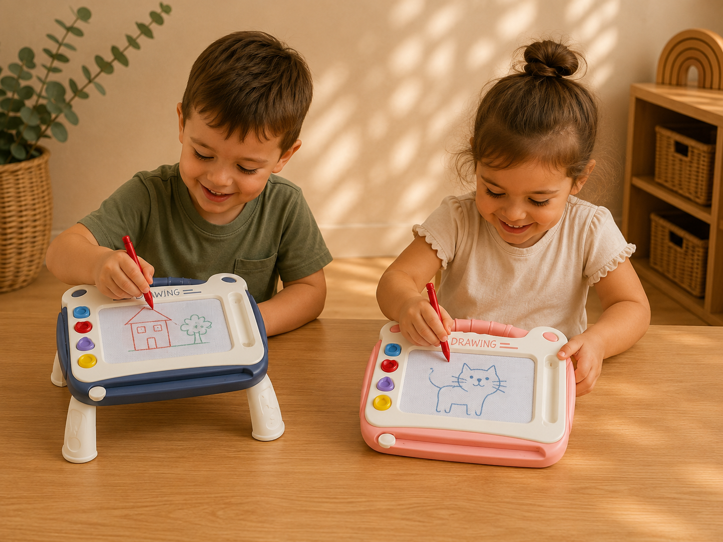 Magnetic Drawing Board | Mess-Free Writing & Drawing Toy for Toddlers