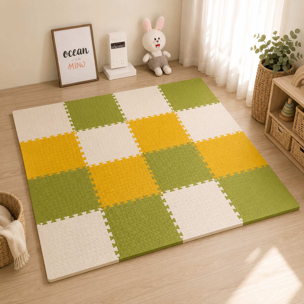 Interlocking Foam Play Mat | Soft Floor Puzzle Mats for Babies & Kids