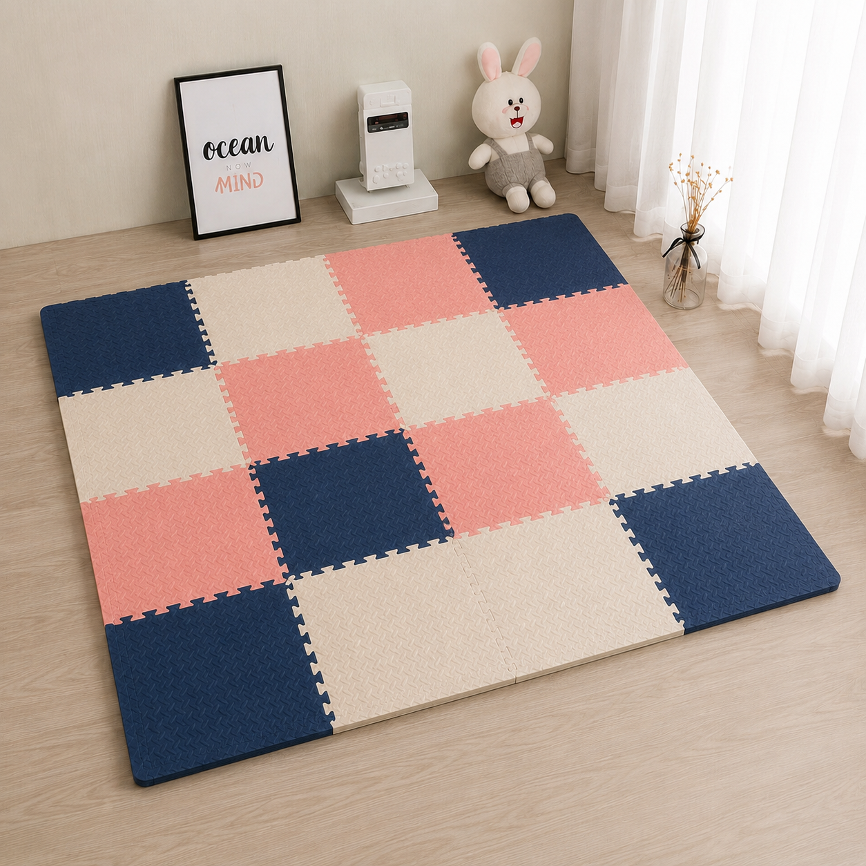 Interlocking Foam Play Mat | Soft Floor Puzzle Mats for Babies & Kids