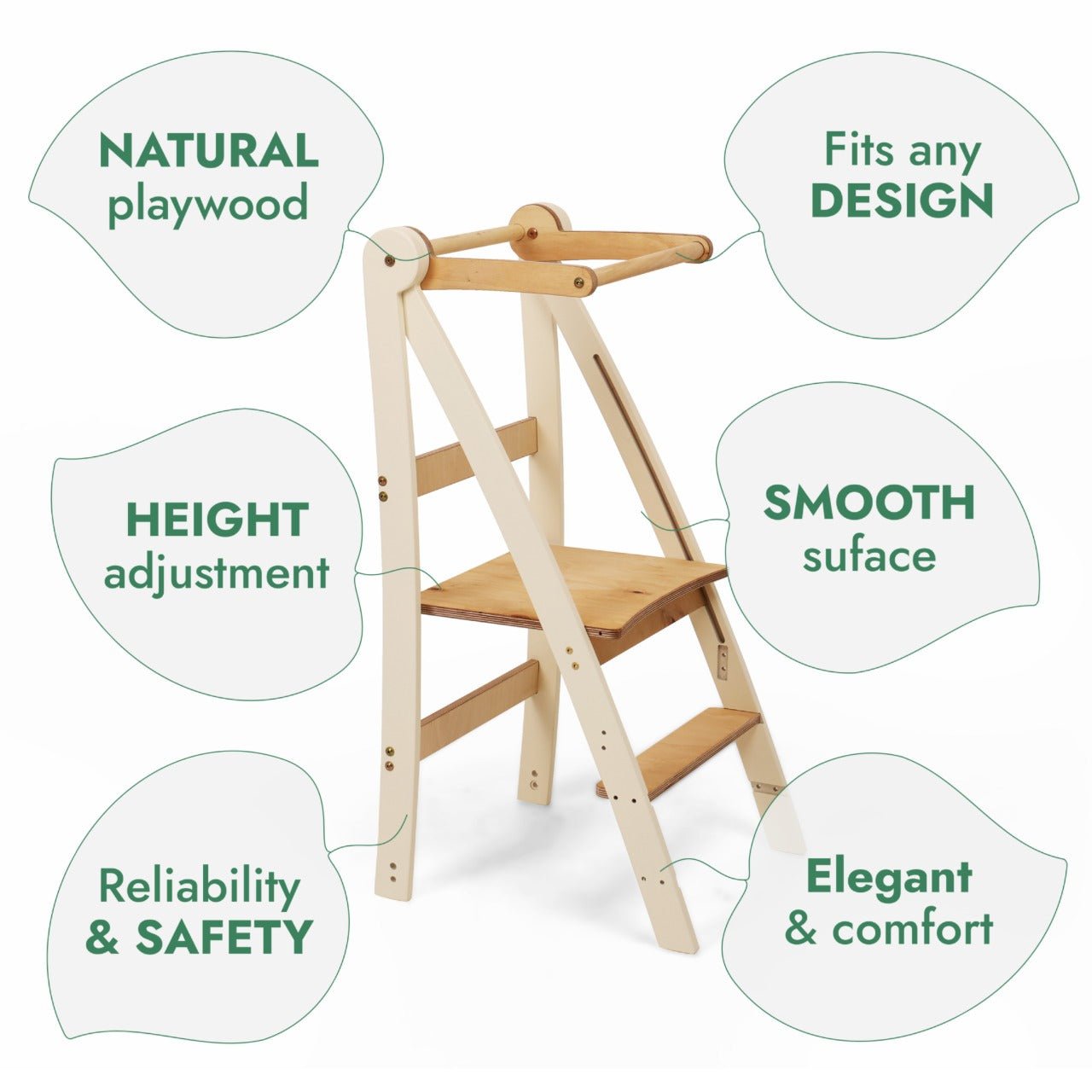 Adjustable toddler tower - Kids Step Stool - Tiny Explorers Club