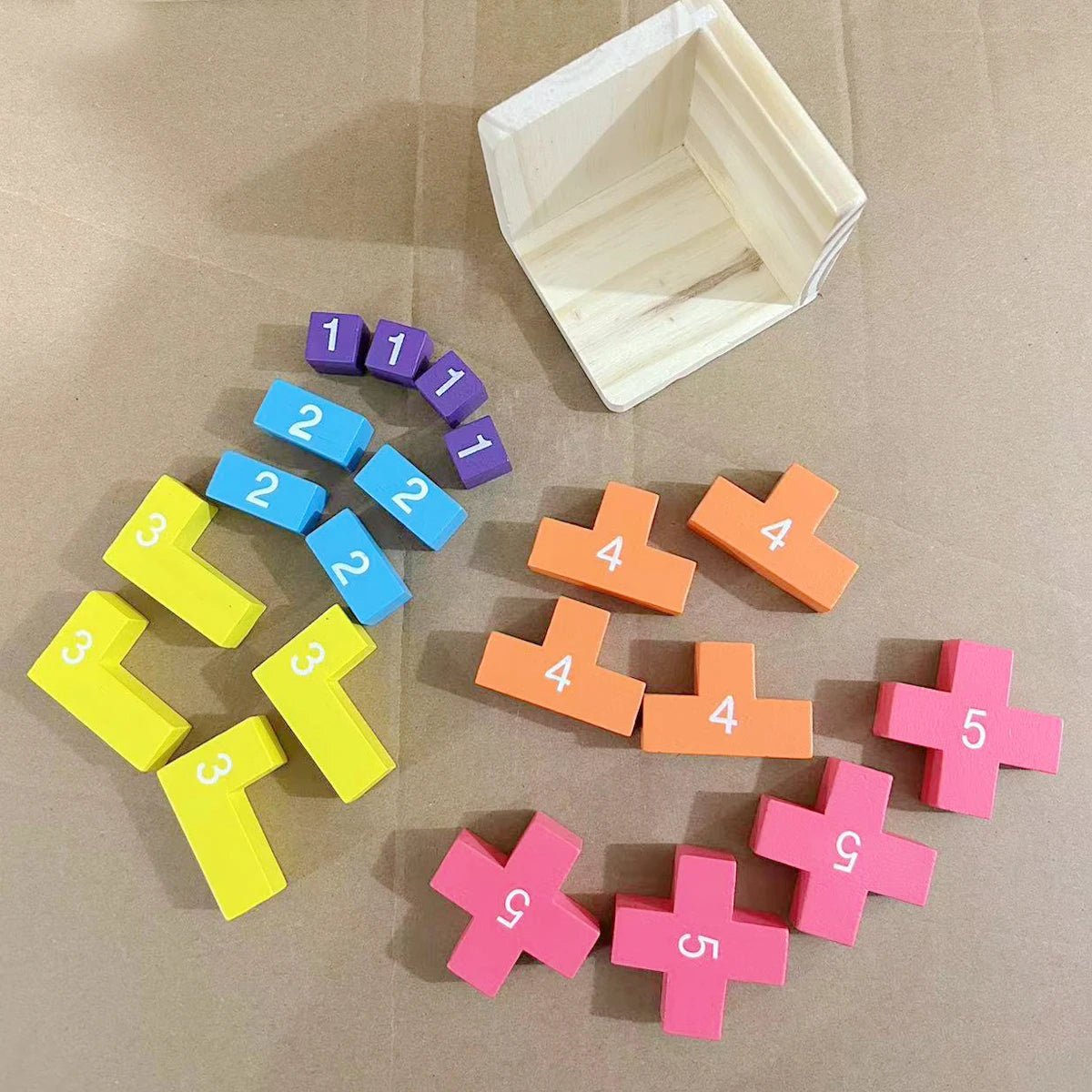Colorful Wooden Blocks Puzzles - Tiny Explorers Club