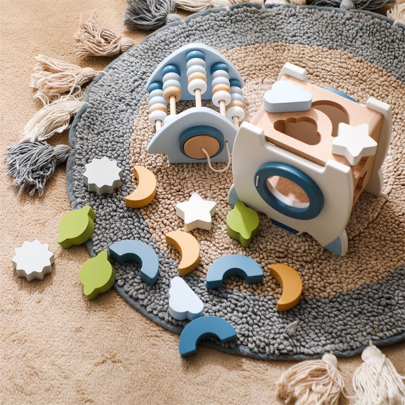 Montessori Educational Rocket Toys Baby Busy Box - Tiny Explorers Club