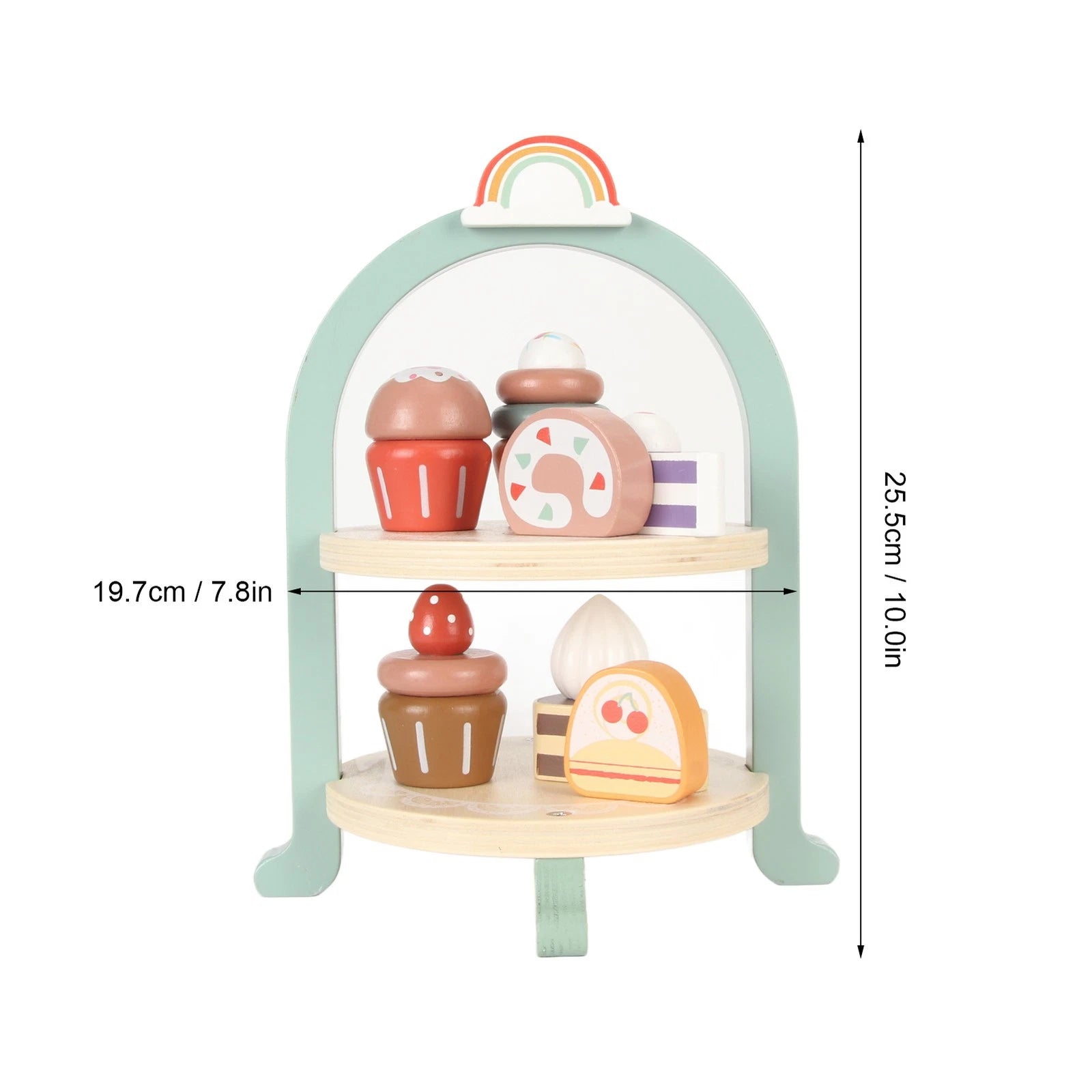 Montessori Wooden Afternoon Tea Stand | Pretend Play Dessert Set