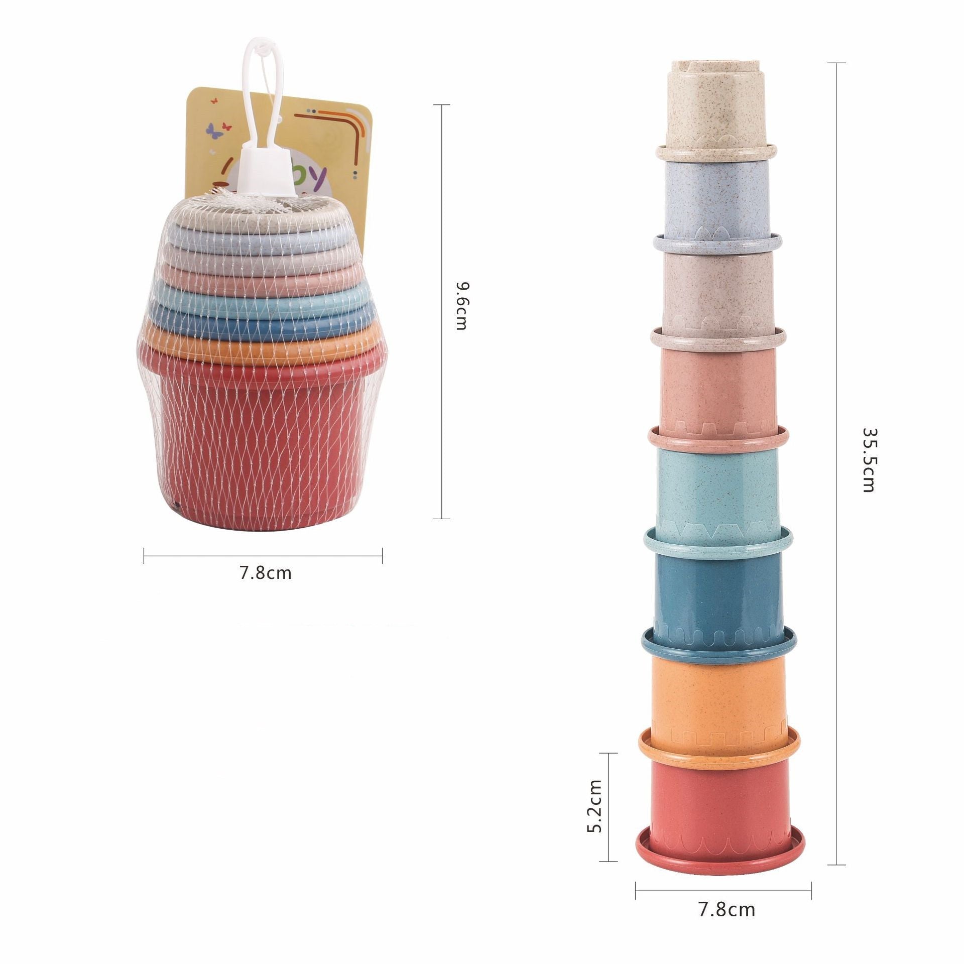 Straw color science and education bath toys - Tiny Explorers Club