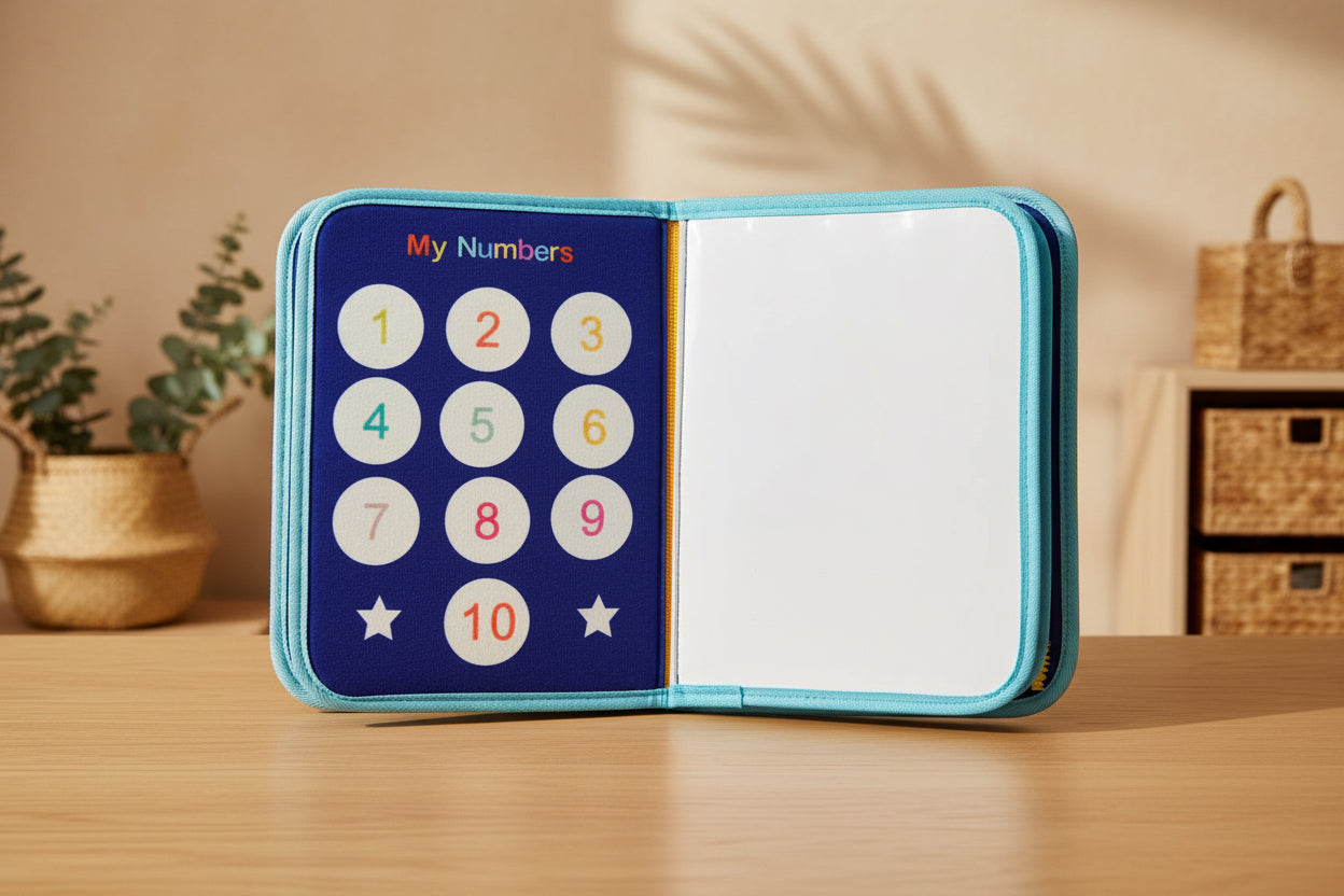Toddler Busy Board Montessori Book - Tiny Explorers Club