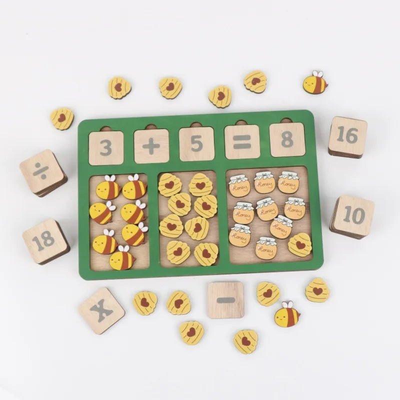 Wooden Math Arithmetic Counting Board - Tiny Explorers Club
