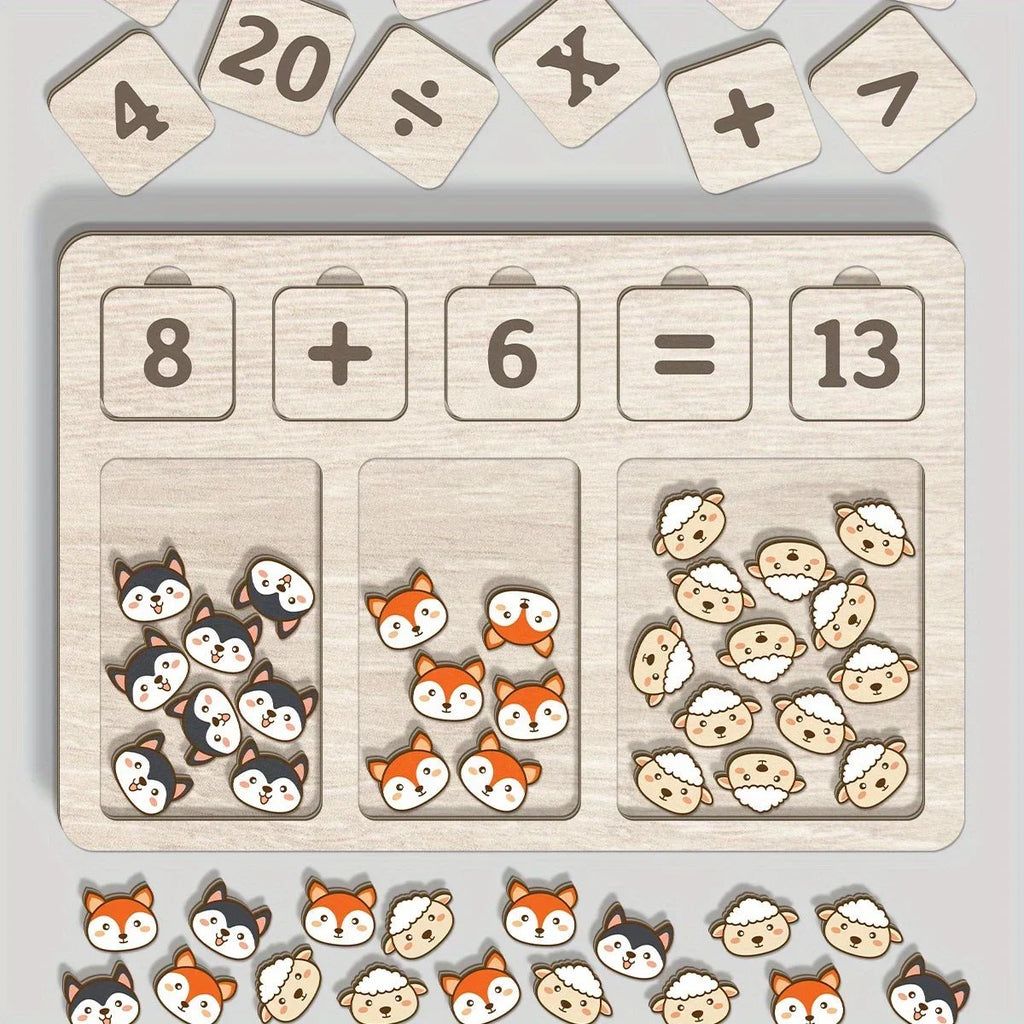 Wooden Math Arithmetic Counting Board - Tiny Explorers Club
