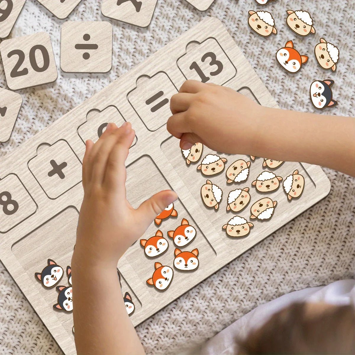 Wooden Math Arithmetic Counting Board - Tiny Explorers Club