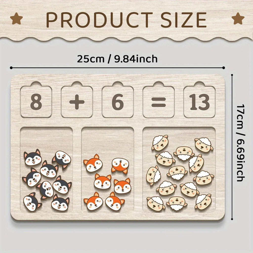 Wooden Math Arithmetic Counting Board - Tiny Explorers Club