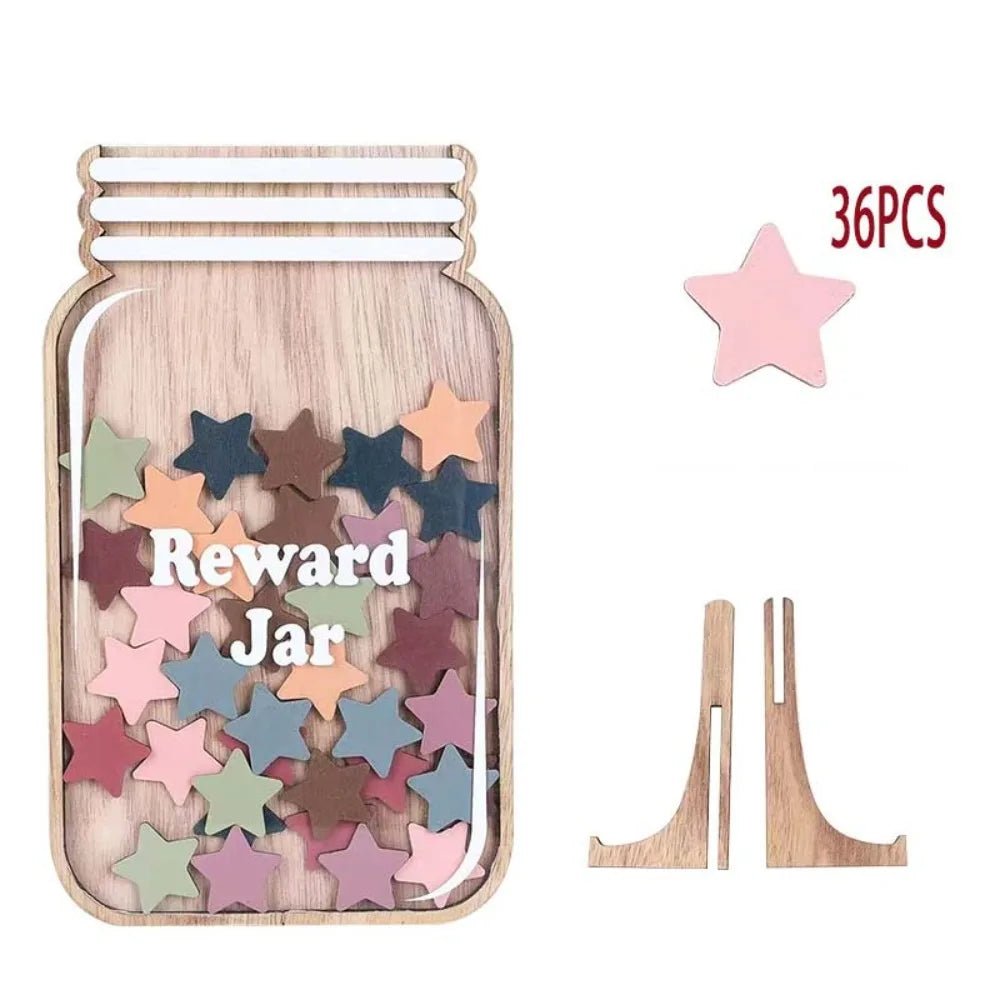 Wooden Positive Behaviour Rewards Jar - Tiny Explorers Club