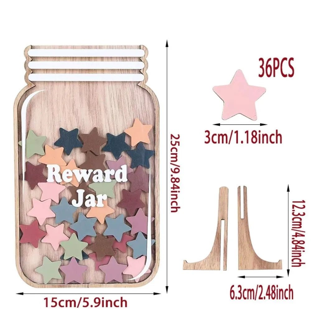 Wooden Positive Behaviour Rewards Jar - Tiny Explorers Club