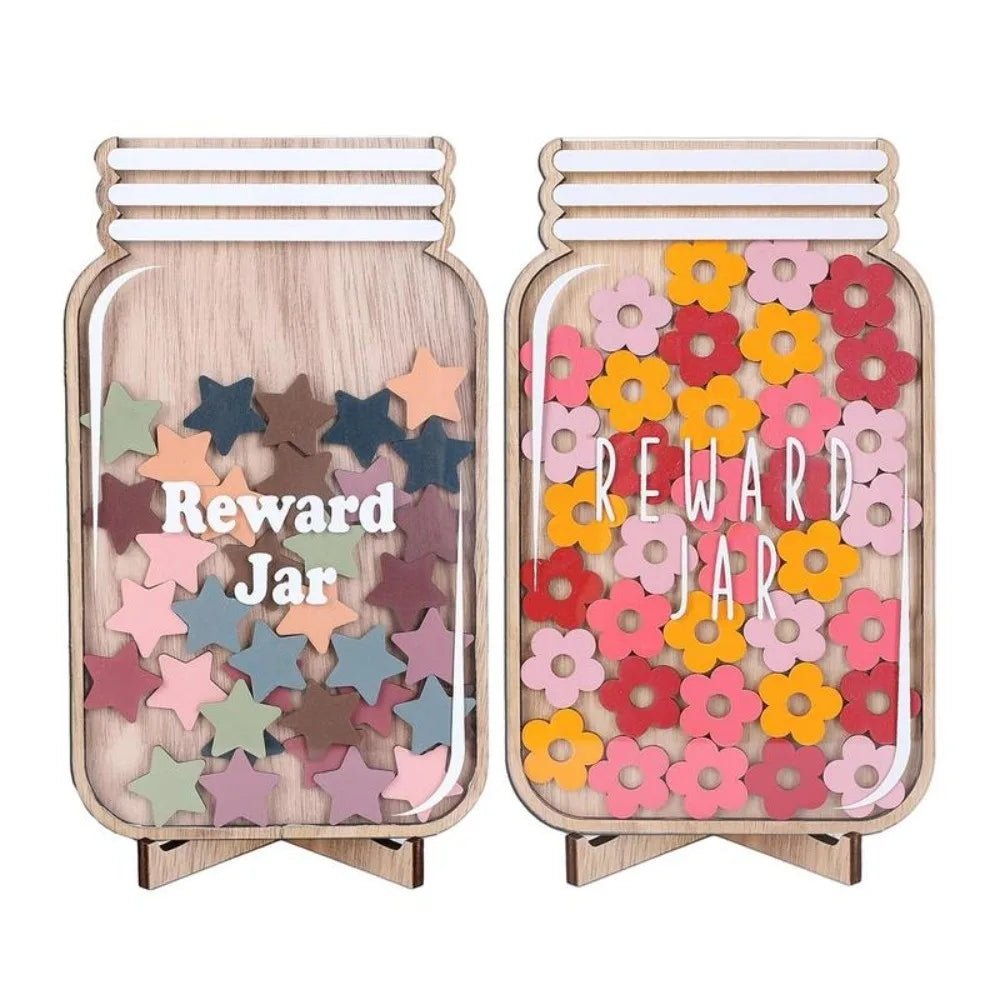 Wooden Positive Behaviour Rewards Jar - Tiny Explorers Club