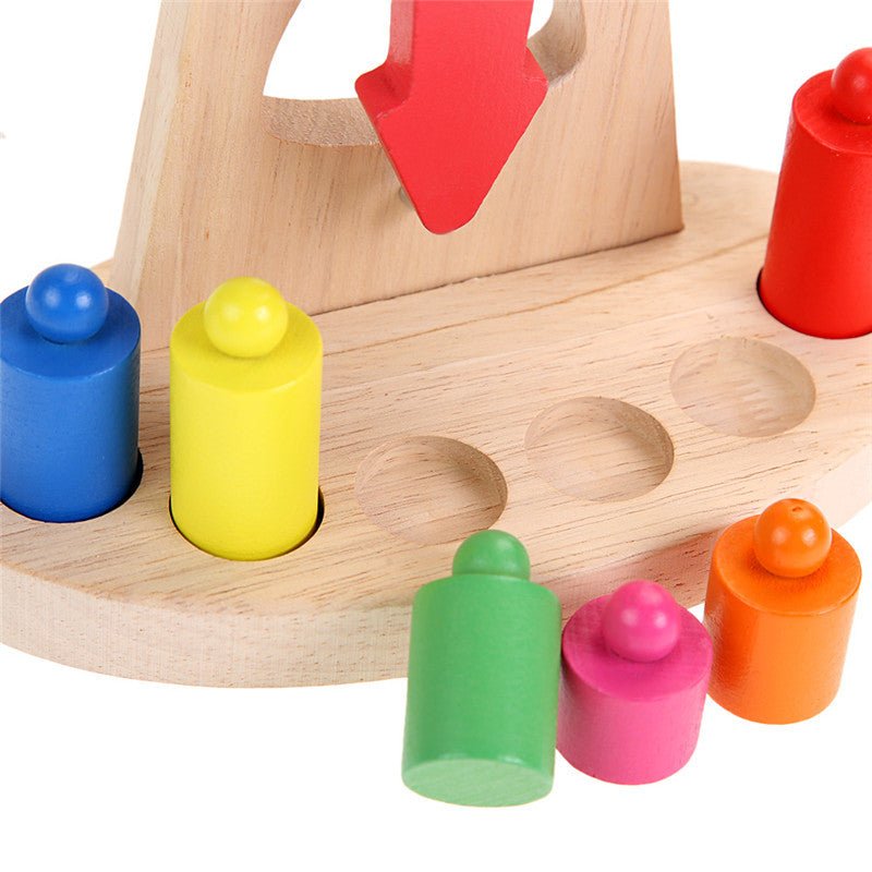 Wooden scales for measuring and weighing - Montessori Maths resources for Children's Learning - Tiny Explorers Club